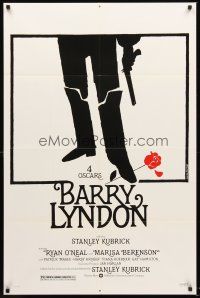 4g073 BARRY LYNDON 1sh '75 Stanley Kubrick, Ryan O'Neal, historical romantic war melodrama!