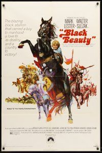 4g100 BLACK BEAUTY 1sh '71 artwork of Mark Lester riding most classic horse!
