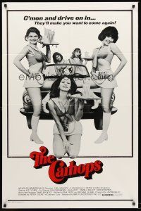 4g151 CARHOPS 1sh '77 Marcie Barkin, Asher Brauner, Kitty Carl, drive-in sexploitation!
