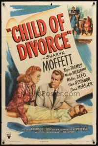 4g168 CHILD OF DIVORCE style A 1sh '46 directed by Richard Fleischer, Sharyn Moffett!