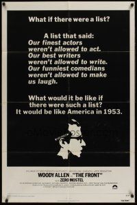 4g351 FRONT 1sh '76 Woody Allen, Martin Ritt, 1950s Communist Scare blacklist in 1953 U.S.!