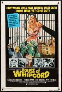 4g450 HOUSE OF WHIPCORD 1sh '74 sexy art of many young girls who go in, but never come out!