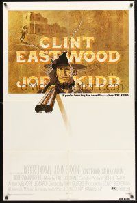 4g493 JOE KIDD 1sh '72 John Sturges, if you're looking for trouble, he's Clint Eastwood!
