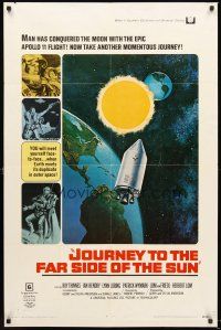 4g497 JOURNEY TO THE FAR SIDE OF THE SUN 1sh '69 Doppleganger, Earth meets itself in outer space!