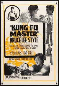 4g525 KUNG FU MASTER 1sh '78 karate action, Bruce Lee style martial arts!