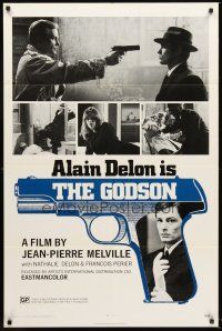 4g539 LE SAMOURAI 1sh '72 Jean-Pierre Melville film noir classic, Alain Delon is The Godson!