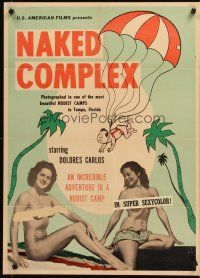 4g650 NAKED COMPLEX 1sh '63 an adventure in a nudist camp, in super sexycolor!
