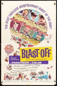 4g899 THOSE FANTASTIC FLYING FOOLS 1sh '67 Troy Donahue in Blast-Off on a Rocket to the Moon!