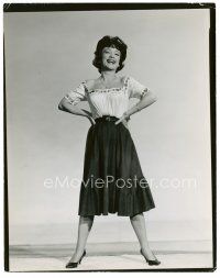 4h067 ANNE BAXTER 8x10 still '61 laughing full-length unretouched proof by Cronenweth!