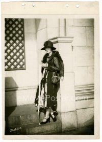 4h091 BEBE DANIELS 8x11 key book still '20s full-length portrait in cool outfit with a long list!