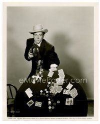 4h094 BEND OF THE RIVER 8x10 still '52 poker player Rock Hudson with gun, a star is born!