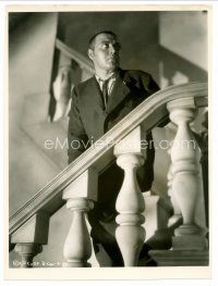 4h168 CRIME & PUNISHMENT deluxe 8x10.5 still '35 Peter Lorre on stairs by Irving Lippman!