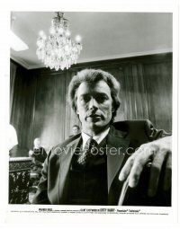 4h179 DIRTY HARRY 8x10 still '71 great close up of Clint Eastwood in courtroom!
