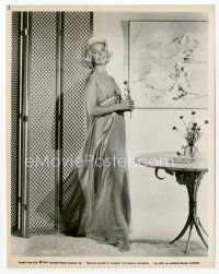 4h189 DORIS DAY 8x10.25 still '60 full-length wardrobe test in beautiful gown from Midnight Lace!