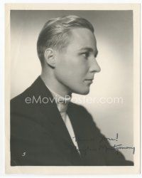 4h203 DOUGLASS MONTGOMERY deluxe 8x10 still '30s head & shoulders portrait with stamped signature!
