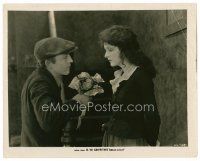 4h205 DREAM STREET 8x10 still '21 D.W. Griffith, young man offers roses to pretty Carol Dempster!