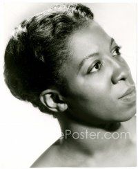 4h215 ELLA LEE 7x8.5 publicity still '50 head & shoulders portrait of the African American singer!