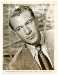 4h245 GARY COOPER 8x10.25 still '43 head & shoulders close up of the great star in suit & tie!