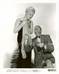 4h251 GEORGE WHITE'S 1935 SCANDALS 8x10 still '35 great image of guy romancing sexy Alice Faye!