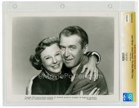 4h262 GLENN MILLER STORY slabbed 8x10 still '54 romantic close up of James Stewart & June Allyson!