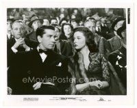 4h295 HOUSE OF STRANGERS 8x10 still '49 Richard Conte & Susan Hayward staring at each other!