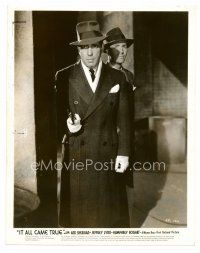 4h307 IT ALL CAME TRUE 8x10 still '40 full-length portrait of dapper Humphrey Bogart pointing gun!