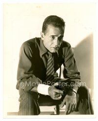 4h362 KING OF THE UNDERWORLD 8x10 still '39 c/u of Humphrey Bogart pointing gun by Schuyler Crail!
