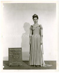 4h438 MARY JANE SHOWER 8x10 still '47 full-length wardrobe test shot of the pretty actress!
