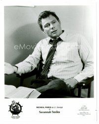 4h446 MICHAEL PARKS 8x10 still '82 close up seated at desk from Savannah Smiles!