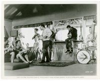 4h497 OUT OF SIGHT 8x10 still '66 teens watch Buddy Randell & the Knickerbockers perform at party!
