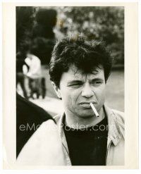 4h565 ROBERT BLAKE 8x10 still '60s head & shoulders portrait looking tough with cigarette in mouth!