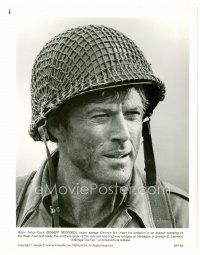 4h568 ROBERT REDFORD 8x10 still '77 best close up as soldier wearing helmet from A Bridge Too Far!