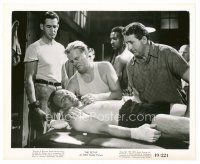 4h610 SET-UP 8x10 still '49 boxer Robert Ryan watches trainer trying to revive fallen boxer!