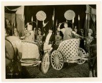4h637 SPANGLES 8x10 still '26 circus owner Hobart Bosworth with Pat O'Malley on chariot!