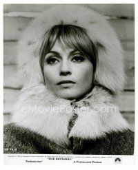 4h663 SUZY KENDALL 7.75x10 still '69 the sexy English actress wearing fur coat from The Betrayal!