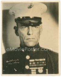 4h676 TELL IT TO THE MARINES deluxe 7.5x9.5 still '26 great image of soldier Lon Chaney in uniform!