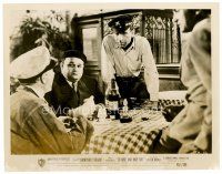 4h690 TO HAVE & HAVE NOT 8x10 still R52 Humphrey Bogart stands over men drinking at table!