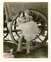 4h739 WAGON WHEELS deluxe 8x10 still '34 young cowboy Randolph Scott romances pretty Gail Patrick!