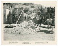 4h750 WAR ARROW 8x10 still '54 Native American Indians on horseback charge into fort!