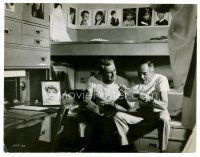 4h784 YOURS, MINE & OURS 8x10 still '68 Henry Fonda reads mail with guy on bunk bed!