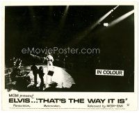 4h218 ELVIS: THAT'S THE WAY IT IS English 8x10 still '70 far shot of Presley performing on stage!