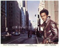 4h029 SHAFT color English FOH LC '71 great close up of Richard Roundtree on city street!