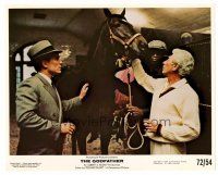 4h021 GODFATHER 8x10 mini LC '72 John Marley shows prize race horse to Robert Duvall!