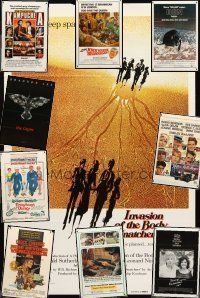 4j005 LOT OF 43 FOLDED ONE-SHEETS '61 - '94 Body Snatchers, Crow, Concert for Kampuchea + more!