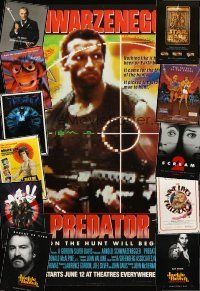 4j023 LOT OF 40 UNFOLDED AND FORMERLY FOLDED ONE-SHEETS '74 - '99 Predator, Jackie Brown & more!