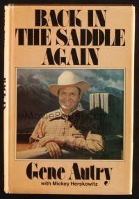 4j340 BACK IN THE SADDLE AGAIN first edition hardcover book '78 cowboy Gene Autry autobiography!