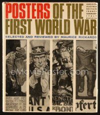 4j362 POSTERS OF THE FIRST WORLD WAR first edition hardcover book '68 written by Maurice Rickards!