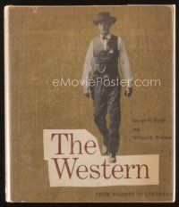4j370 WESTERN first edition hardcover book '62 covering all decades from silents to Cinerama!