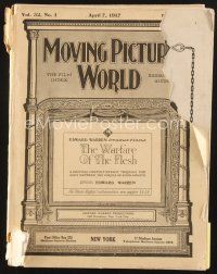 4j040 MOVING PICTURE WORLD exhibitor magazine April 7, 1917 Theda Bara, Fatty Arbuckle, Pickford