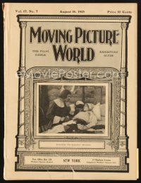 4j036 MOVING PICTURE WORLD exhibitor magazine August 16, 1913 cool ads from long ago studios!